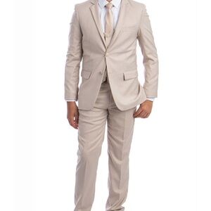 Perry Ellis 5 Piece Tan Boy's Suit Size 6